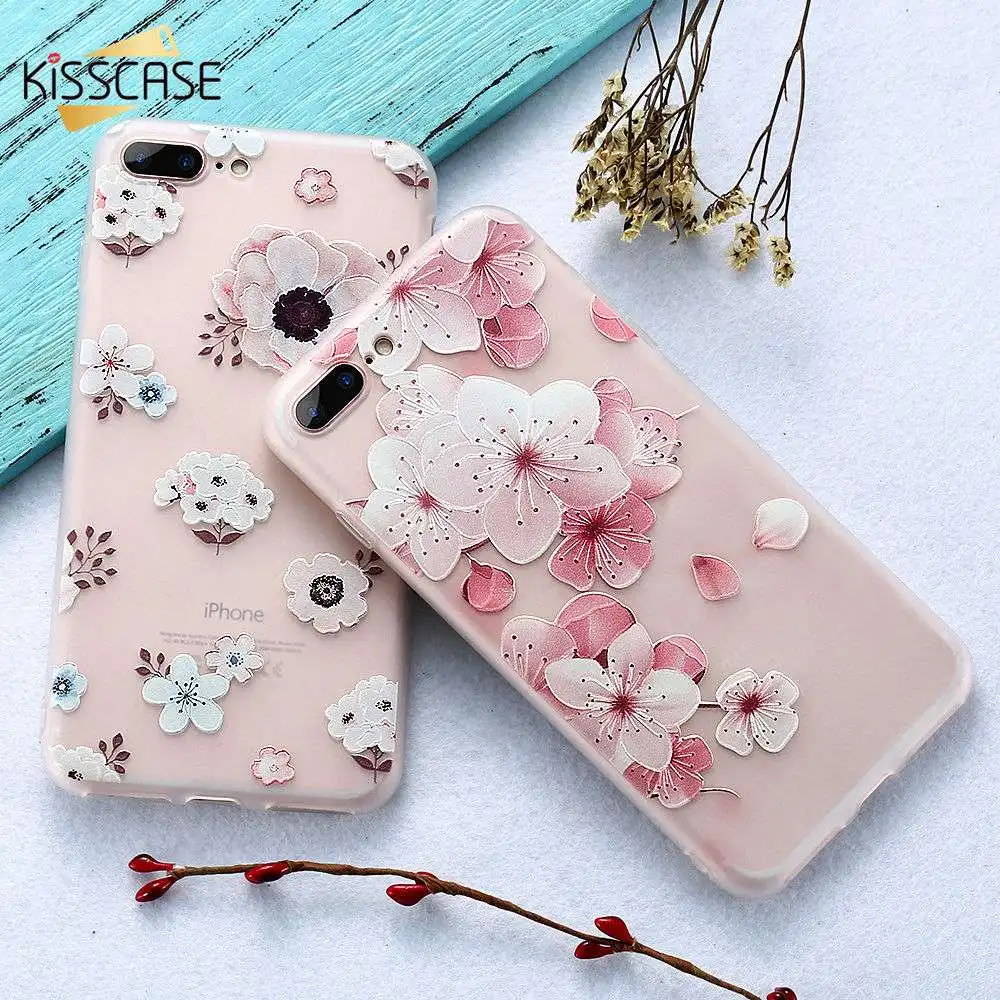 KISSCASE 3D чехлы для телефонов с изображением цветов huawei p20 lite mate 20 pro Чехол p smart 2019