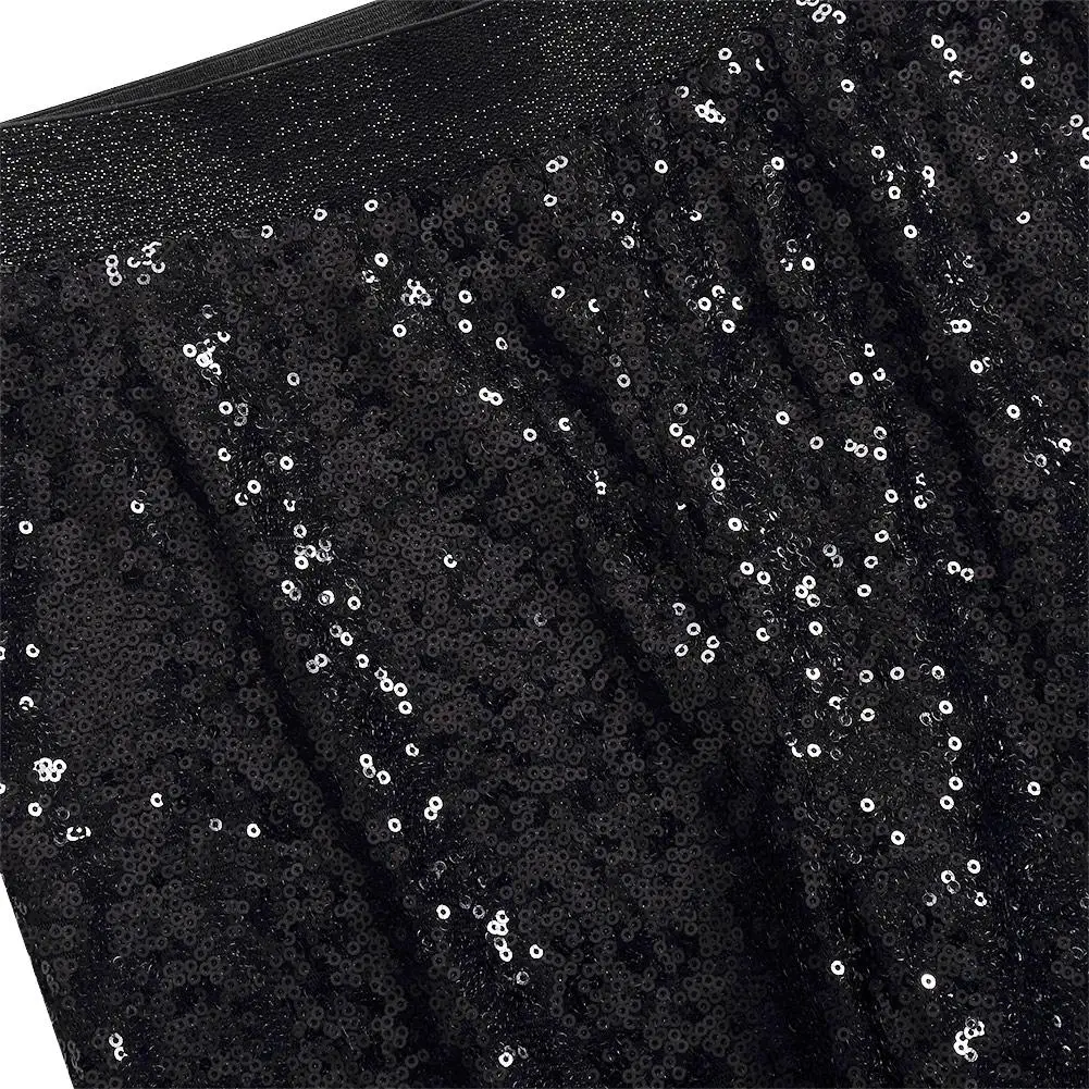 mrwonder Women Leggings Solid Black Color Shiny Sequin Stretch Skinny Legging Pant | Женская одежда