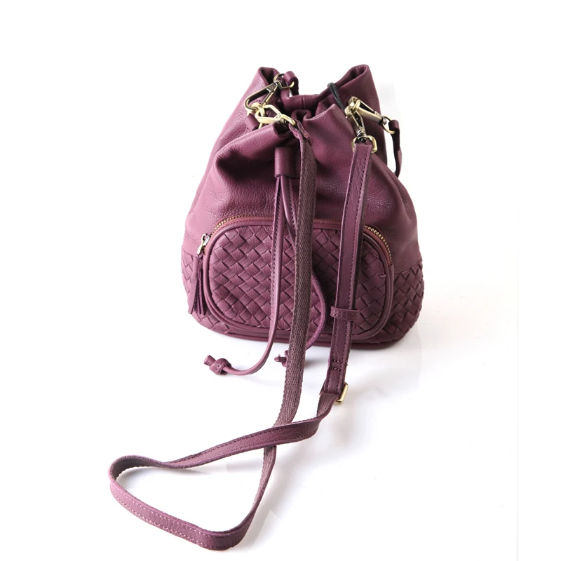 Чистая кожа Королевство Pull Rope ведро портфель с одной лямкой длина день хан Jianyue