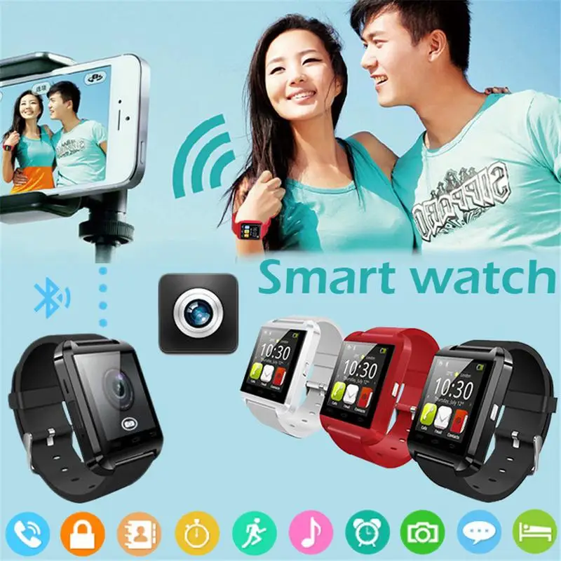 

2020 Smartwatch Bluetooth Smart Watch U8 For IPhone IOS Android Smart Phone Wear Clock Wearable Device Smartwach PK GT08 DZ09