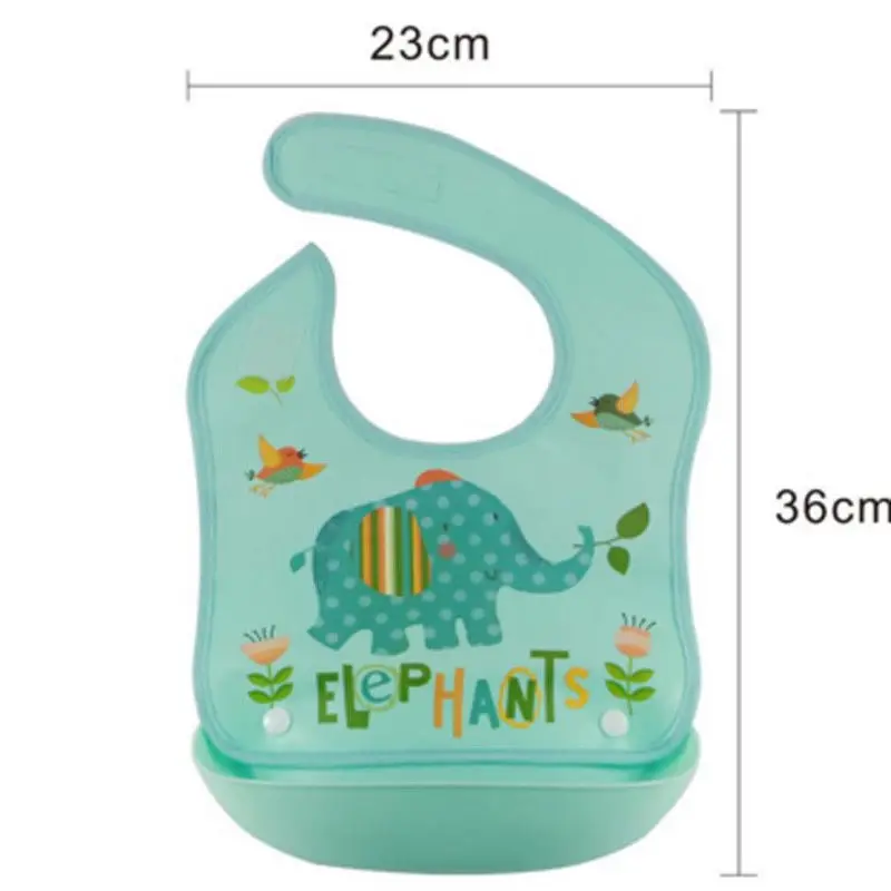 Toddler Baby Boy Girl Bib Infant Waterproof Bibs PEVA+LDPE Apron Feeding Food Catcher Silica Gel Kid | Детская одежда и обувь
