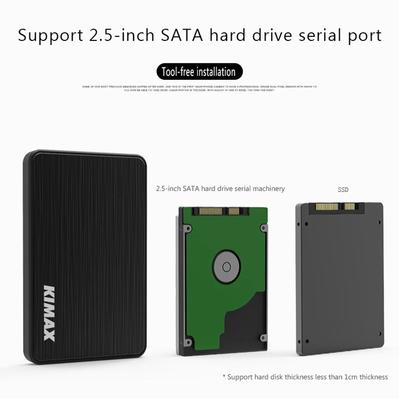 BLUEENDLESS MR23K пластиковый + алюминиевый 2 5 дюймовый HDD чехол Sata для USB 3 0 без