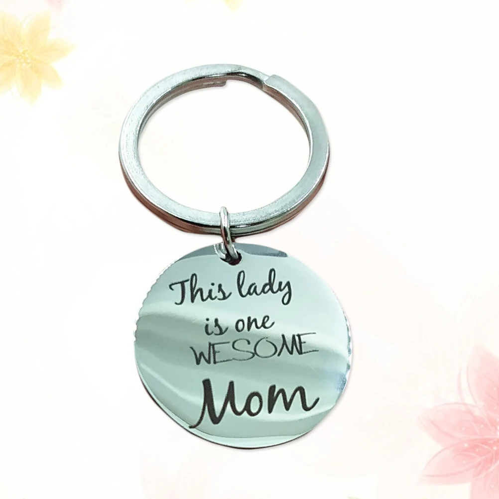 1 шт. День матери подарок из нержавеющей стали брелок для ключей цепочка брелоков