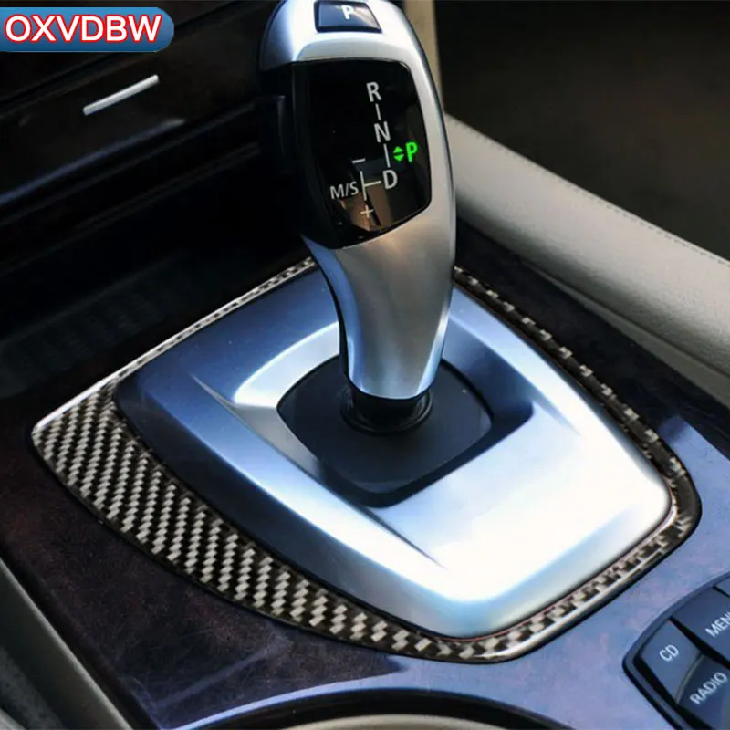 Для bmw e60 5 серии из углеродного волокна внутренняя Центральная панель