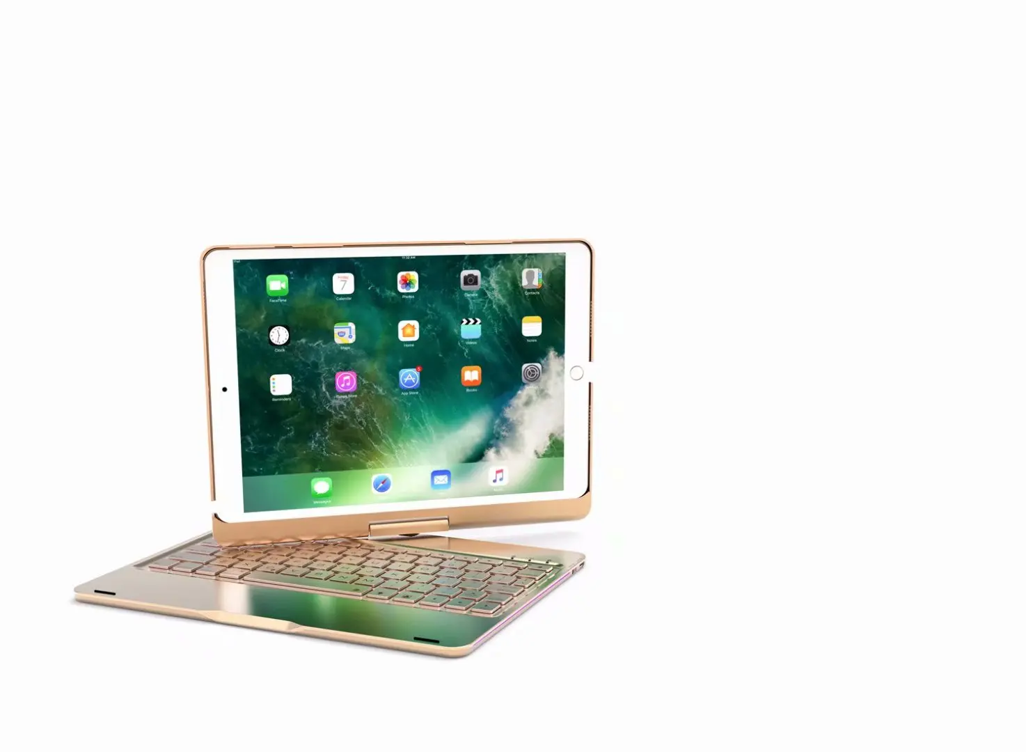Чехол для клавиатуры вращающийся на 360 градусов iPad Pro 10 5 A1701 A1709 с подсветкой
