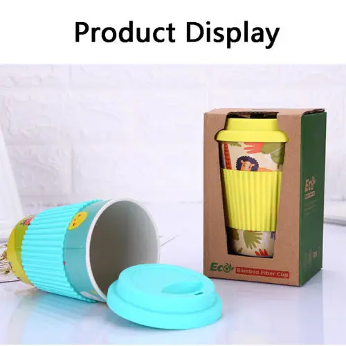 Многоразовые кружка из бамбукового волокна кофейные кружки для поездок на вынос