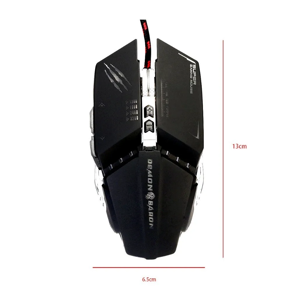 X5 игровой Мышь RGB подсветкой проводной мыши кровавая игры 3200 Точек на дюйм