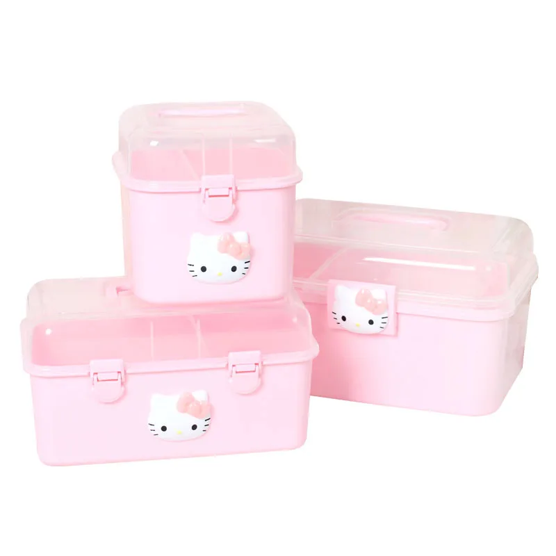Hello Kitty Пластиковый Контейнер Для Хранения Подарочная игрушка коробка для