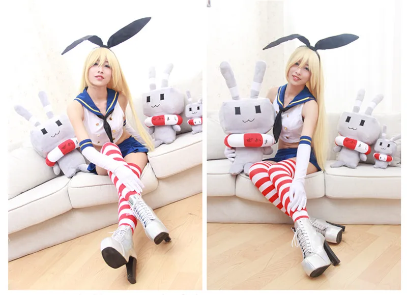 

Kantai collection plush doll Anime Cannon sauce figures cosplay toy two dimensions 30/65/75cm soft plush cut pillow for gift