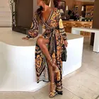 2019 Новый стиль Модное Элегантное женское сексуальное платье с вырезом лодочкой с блестками глубоким V-образным вырезом вечернее длинное платье, сексуальная клубная одежда