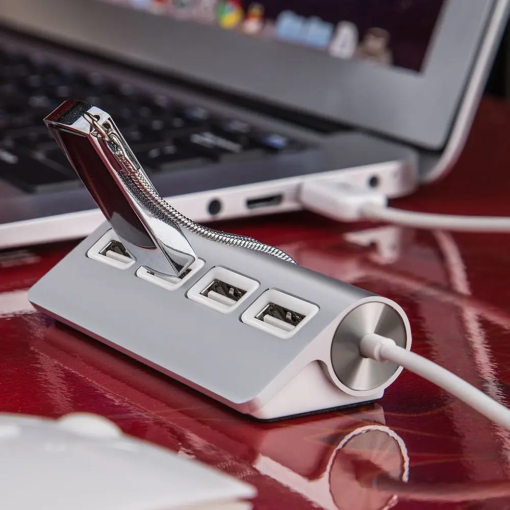 USB HUB Премиум 4 порты и разъёмы алюминиевый usb концентратор с 11 дюймов