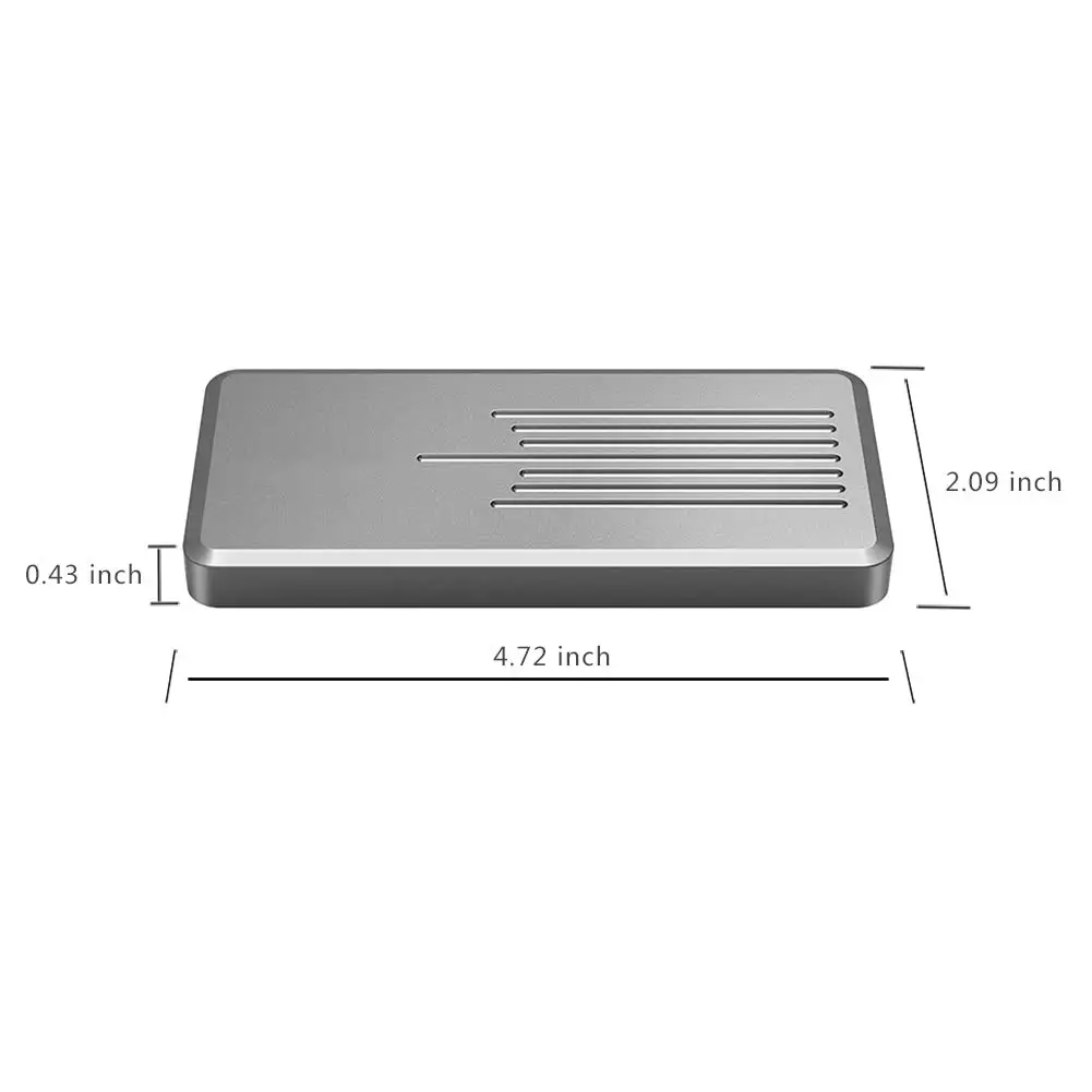 M.2 Nvme To Type-C Enclosure M Key Ssd Usb C Case With Two Cables 10 Gbps 3.1 Gen 2 High-Speed Transfer Pcie S | Компьютеры и офис