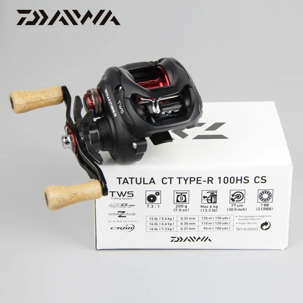 Daiwa оригинальная татула Ct type r Cs 100h 100hl 100hs 100hsl Рыболовная катушка 7 + 1bb Crbb 6 кг Tws для