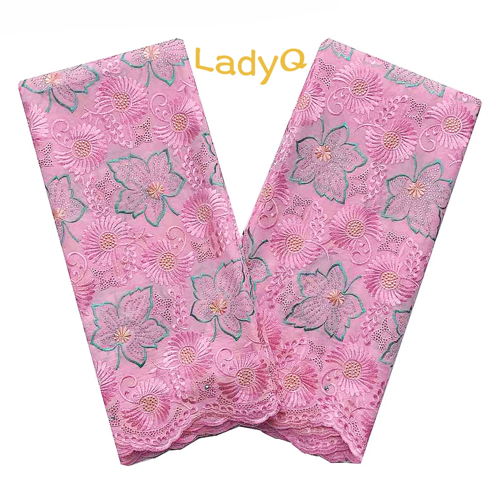 

5 Yards Swiss Voile Lace in Switzerland African Lavender Lace Fabric Powder Blue Pink Nigerian Latest Lace Fabric 2019 for Dress