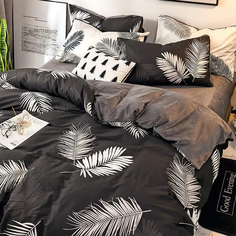 Jogo Fundas Nordicas Matrimonio Queen King Size Colcha Casal хлопковое постельное белье Roupa Ropa De Cama простыня