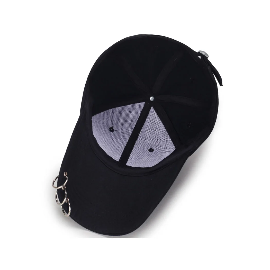 Повседневные однотонные кепки в стиле хип хоп с кольцами 2019 модная новая