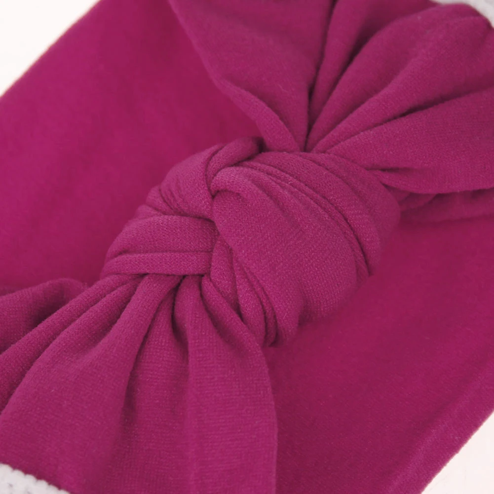 Новинка 2019 милые детские эластичные нейлоновые ленты для волос с большим бантом|