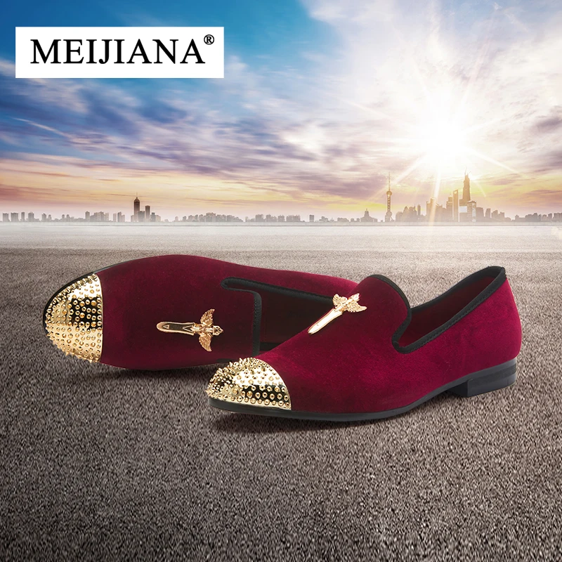 MEIJIANA/Мужская обувь кожаная модная повседневная Брендовые мужские лоферы ручной