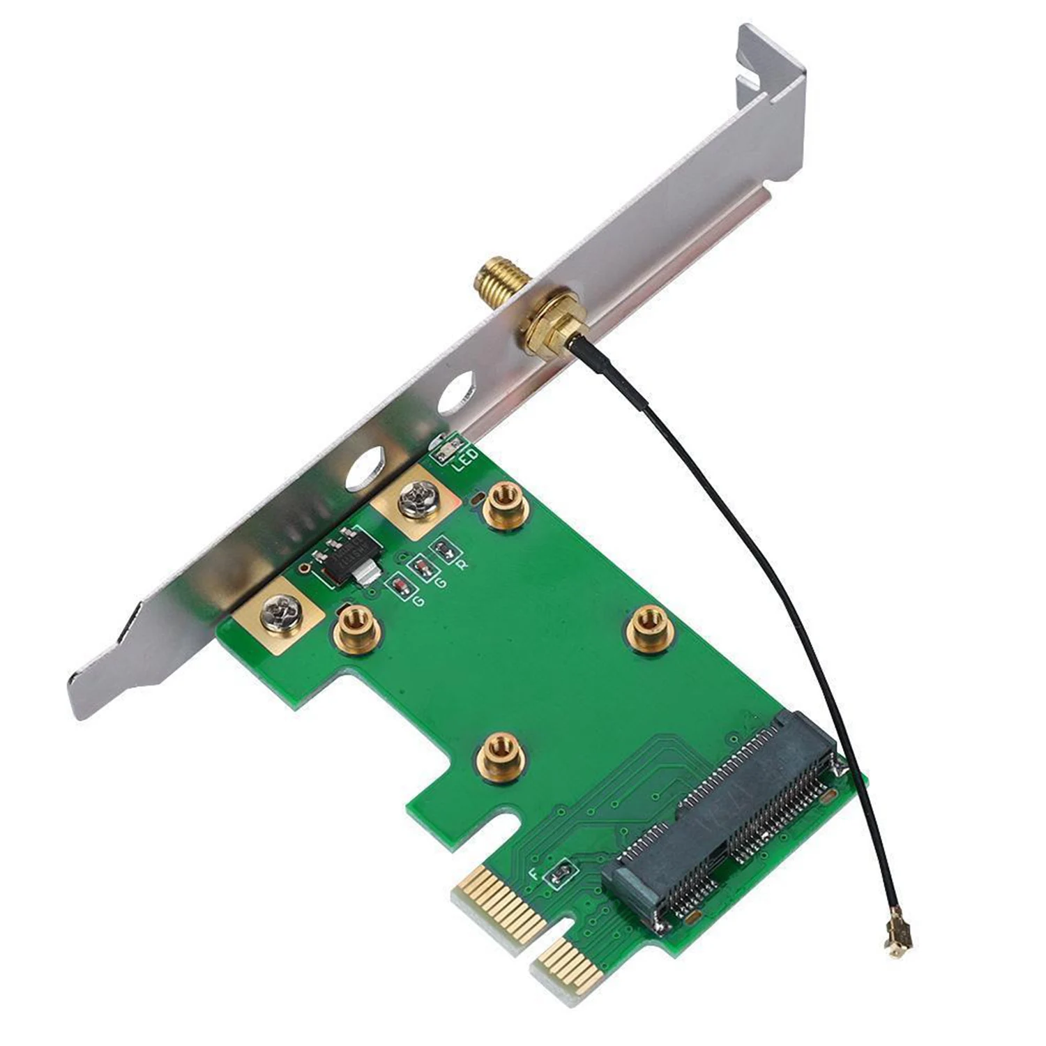 Беспроводная сетевая карта Wifi Mini Pci E к адаптеру Конвертор карты рабочего стола