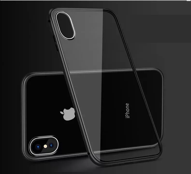 Оптовая продажа магнитного поглощения 360 металлический чехол для телефона IPhone XS