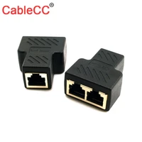 cy cable stp utp cat6 rj45 8p8c plug to dual rj45 splitter network ethernet patch cord adapter