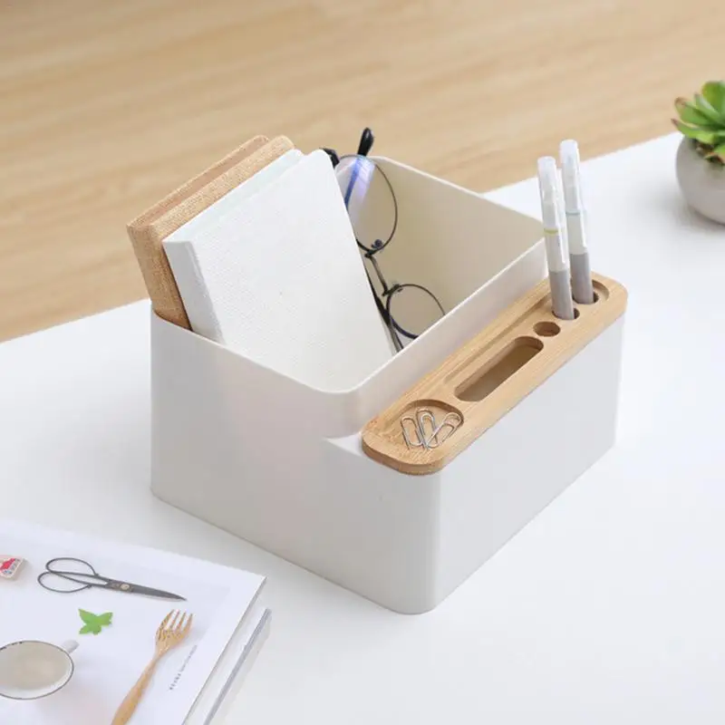 Бамбуковая коробка для хранения гостиной журнальный столик Настольный ящик