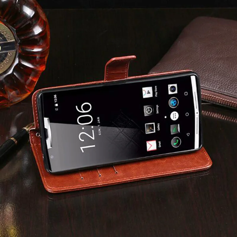 Для Oukitel WP6/C21/C19/K7 чехол портмоне с откидной крышкой из искусственной кожи крышка