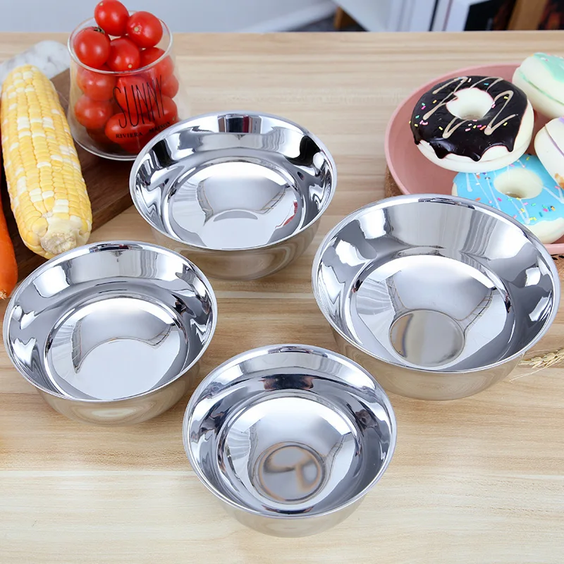 Bowl Stainlesss Steel Anti-hot Double Layer Insulation Vintage Different Hot | Дом и сад