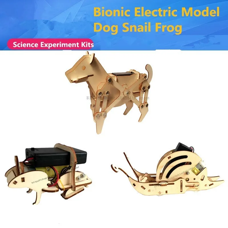 Деревянная игрушка DIY Science наборы для экспериментов бионические Животные Собака