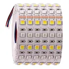 Гибкая светодиодная лента SMD 5050 RGBW RGBWW RGB WWA, 12 В постоянного тока, 24 В, 5 м