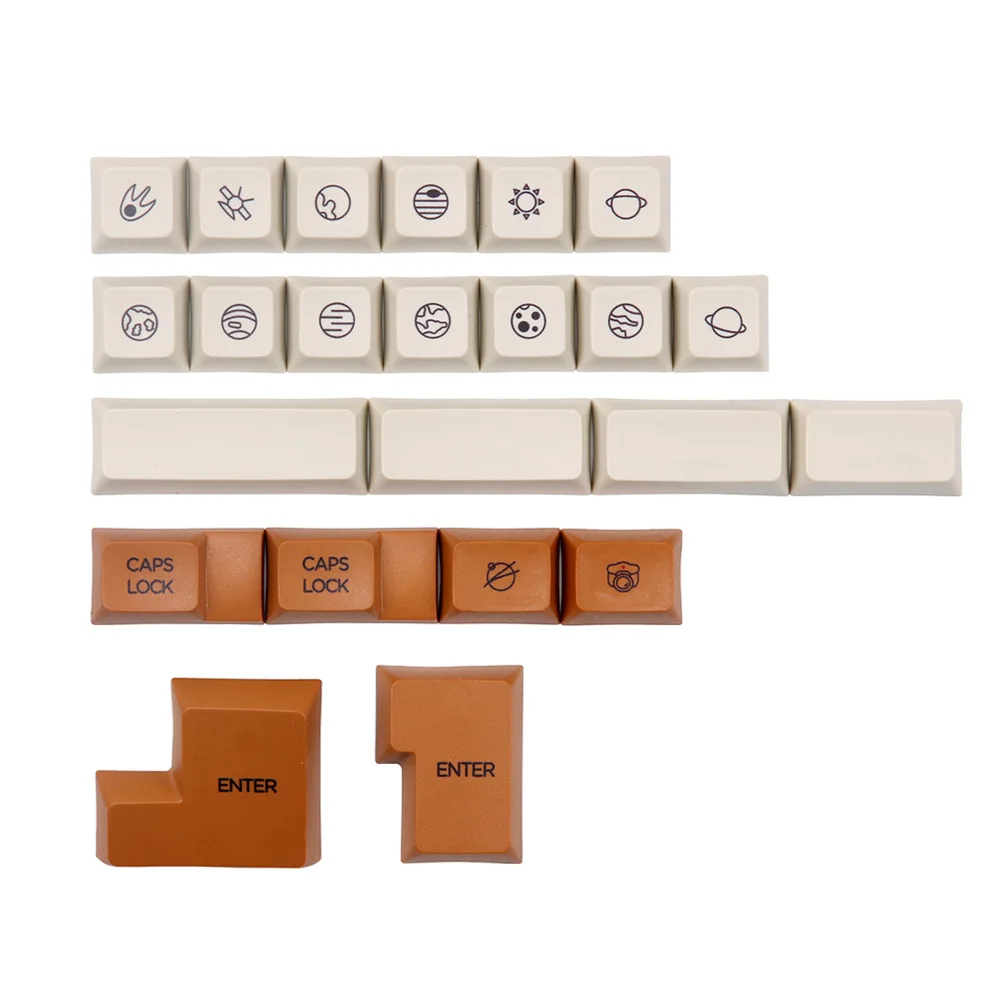 162 ключа PBT Keycaps Mars Colony 2035 краситель sub XDA полный макет Keycap Набор для механической