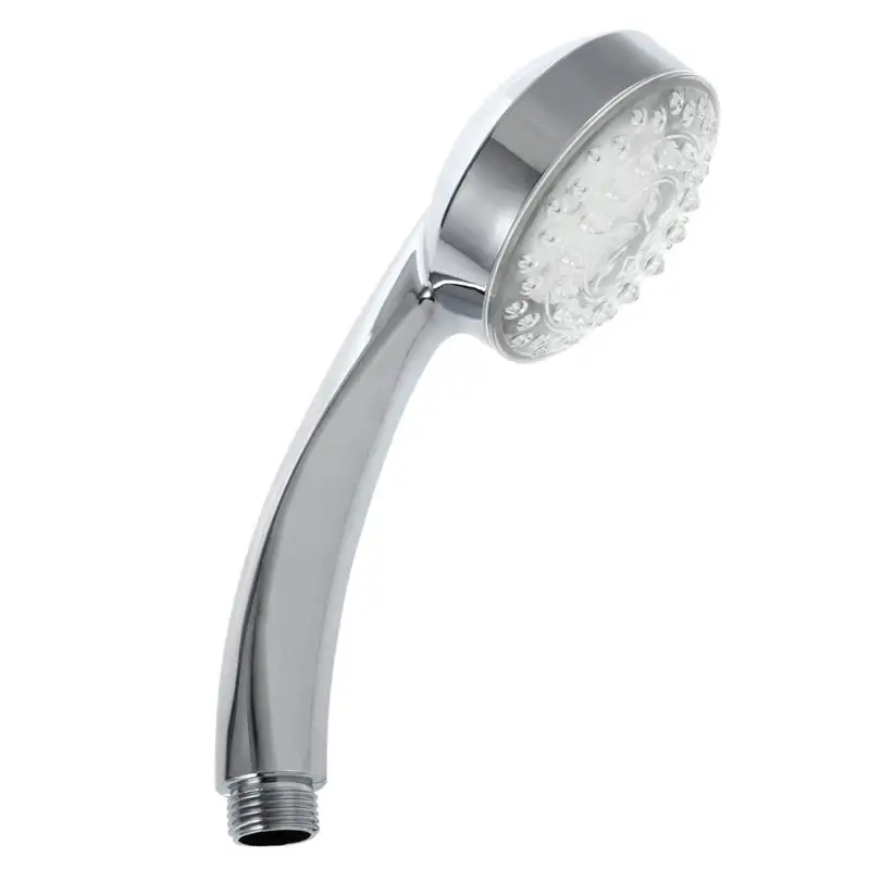 7 видов цветов режим LED Изменение насадки для душа датчик температуры