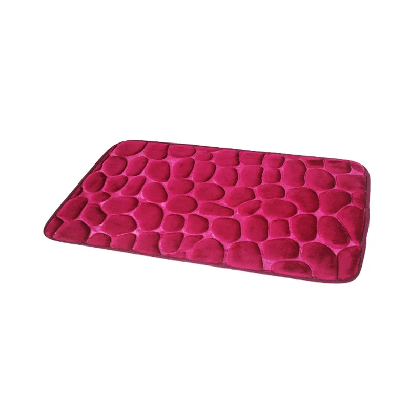 Non-Slip Fake Pebble Soft Bathroom Bath Rug Foam Pad Shower Floor Carpet 40*60cm | Дом и сад