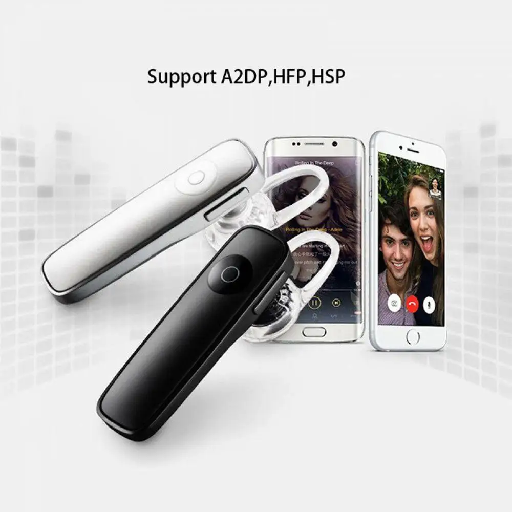 Автомобильные беспроводные наушники стерео спортивные мини bluetooth микрофон