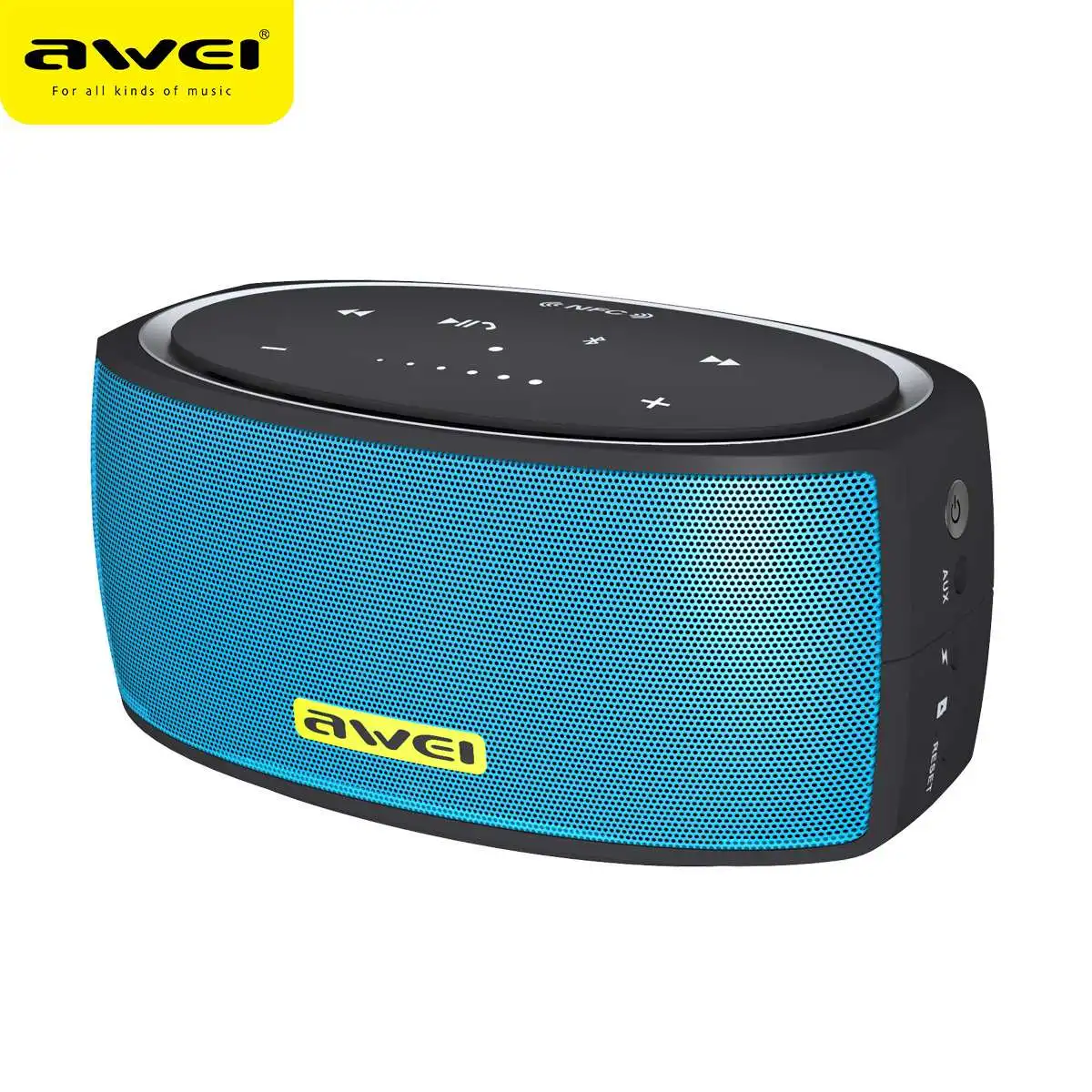 AWEI Y210 NFC Беспроводной Bluetooth Динамик открытый переносной динамик 2200 mah fm радио