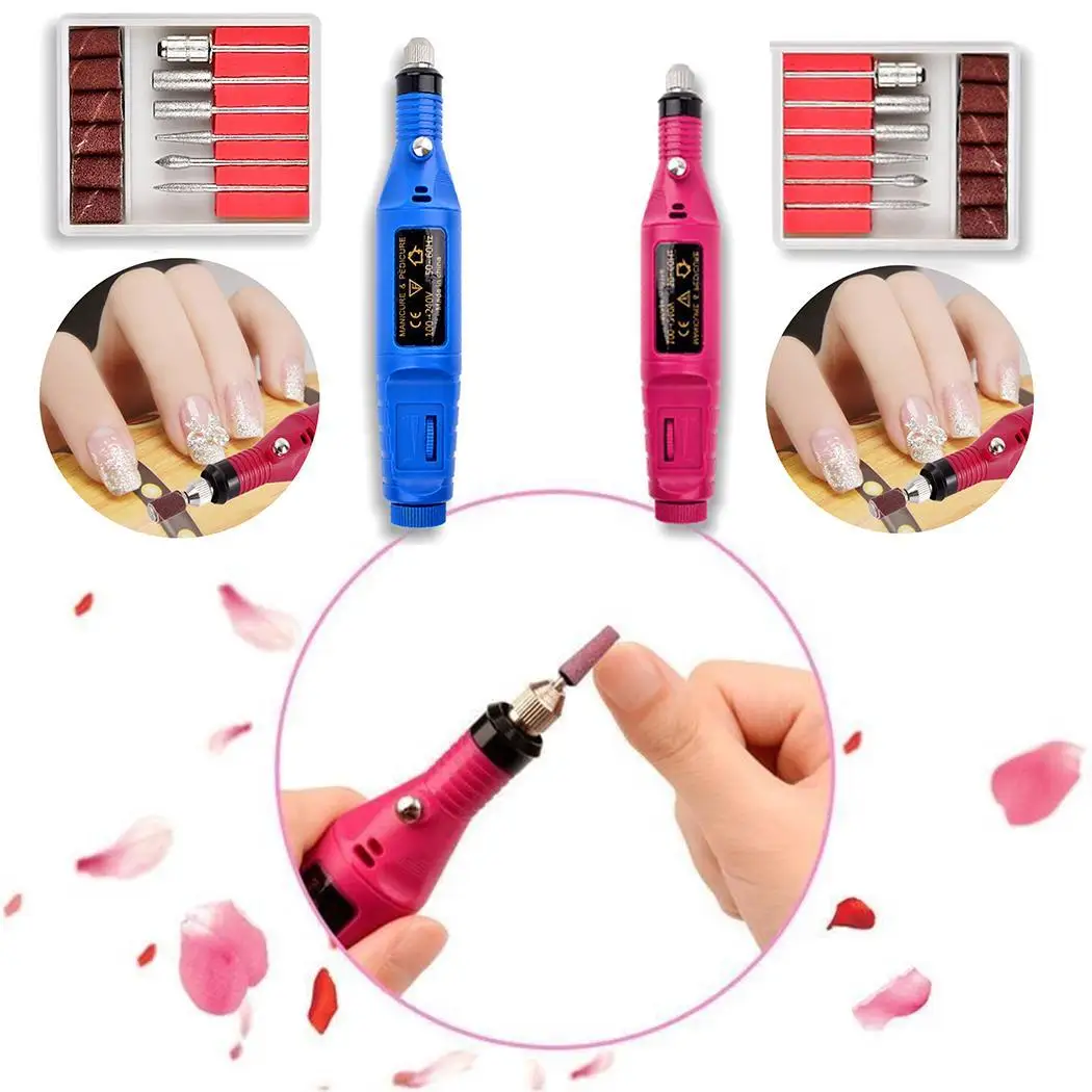 Электрические гвозди удаляют омертвевшую кожу принадлежности для ногтей мини