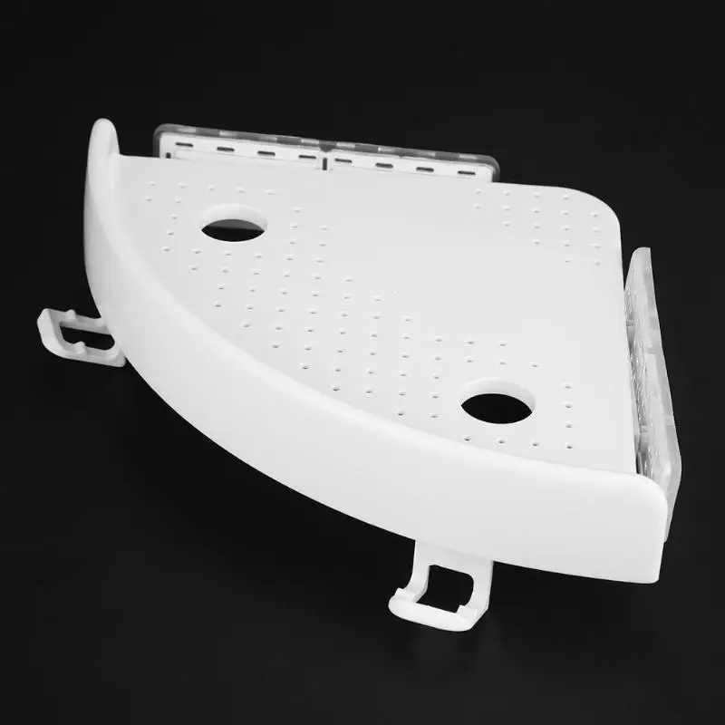 

Bathroom Shelf Qrganizer Corner Shelf Caddy Bathroom Plastic Snap up Corner Shelf Shower Storage Wall Holder Shampoo Holder new