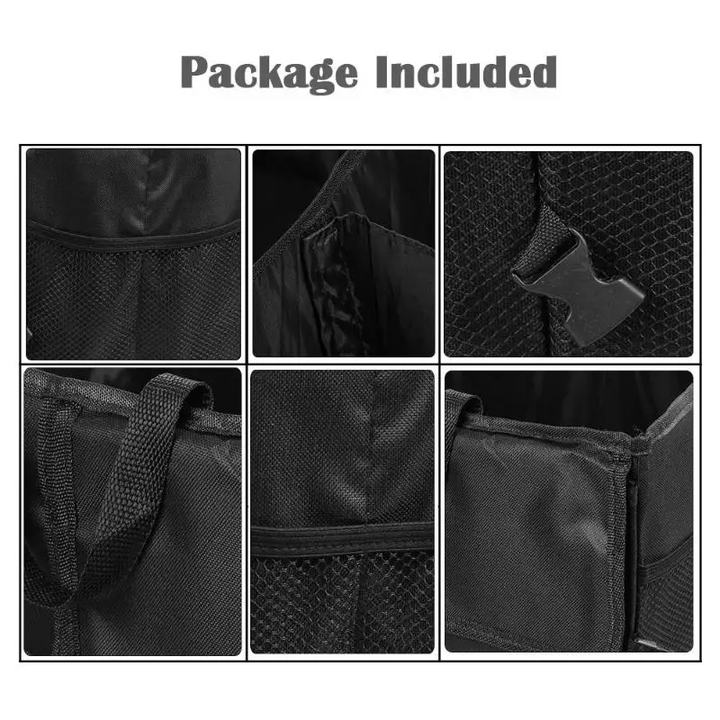 Автомобильный органайзер для багажника многокарманные складные ящики хранения