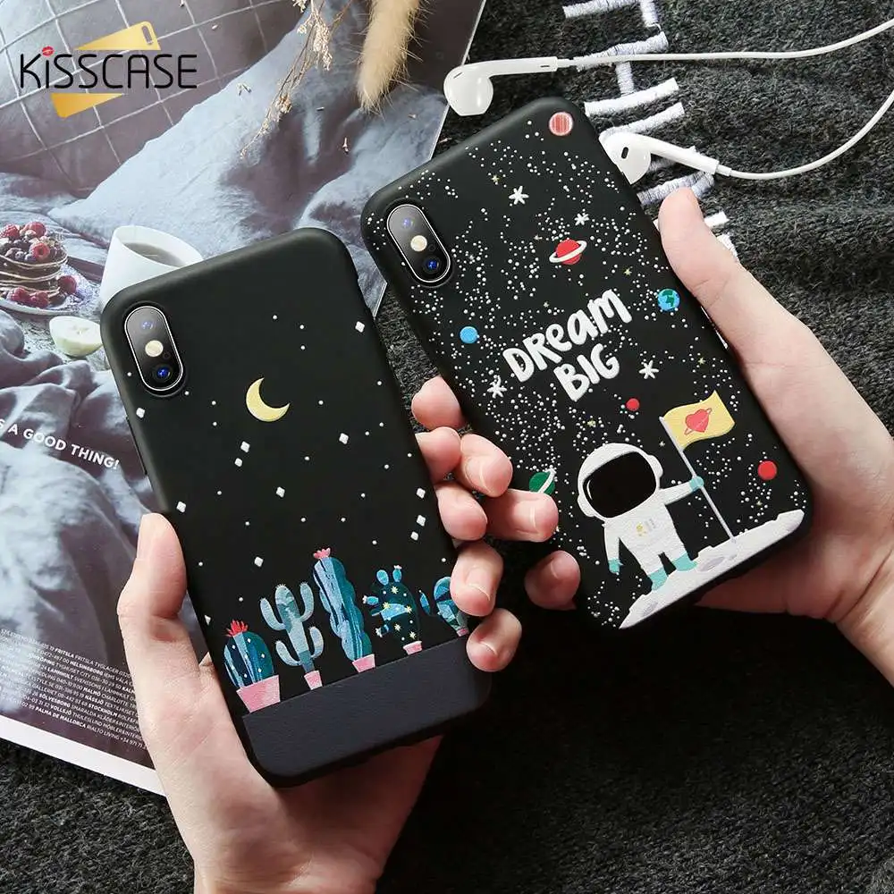 Чехол для телефона с тиснением KISSCASE Xiaomi Redmi Note 6 5 7 Pro 4X 4 Чехлы Mi 8 9 A1 6X Pocophone F1 мягкий