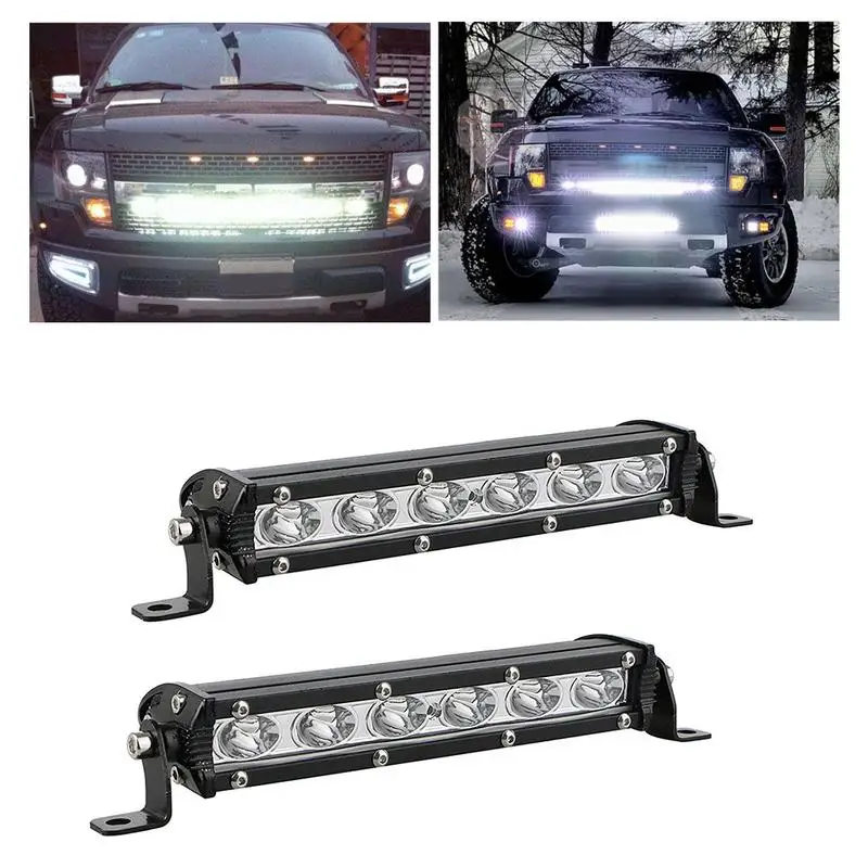 2018 Автомобильный светодиодный рабочий светильник 18 Вт 6 LED маленькая Однорядная