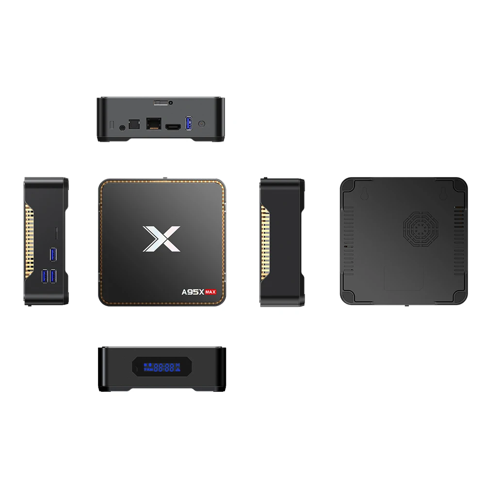 ТВ приставка A95X MAX Android 8 1 Amlogic S905X2 4GB64GB 4K телеприставка 2.4G5G WiFi 1000M BT4.2 HD медиаплееры