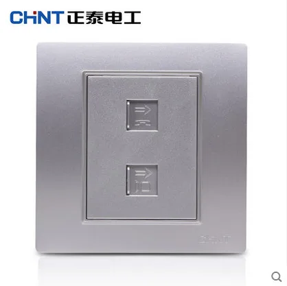 CHINT NEW7L три цвета безопасности стальная рама настенный выключатель pop розетка