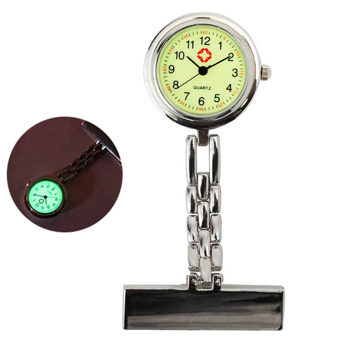 Shellhard 1 шт. женские светящиеся часы для медсестер циферблат кварцевый сплав