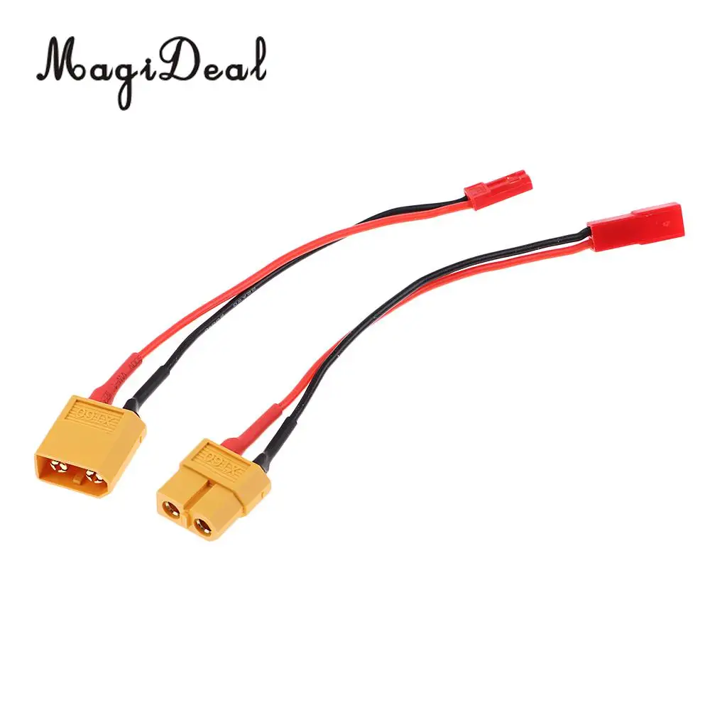 2 шт./лот 2/4 ''XT60 к разъему JST переходник свинцовый провод 22AWG штекер и гнездо