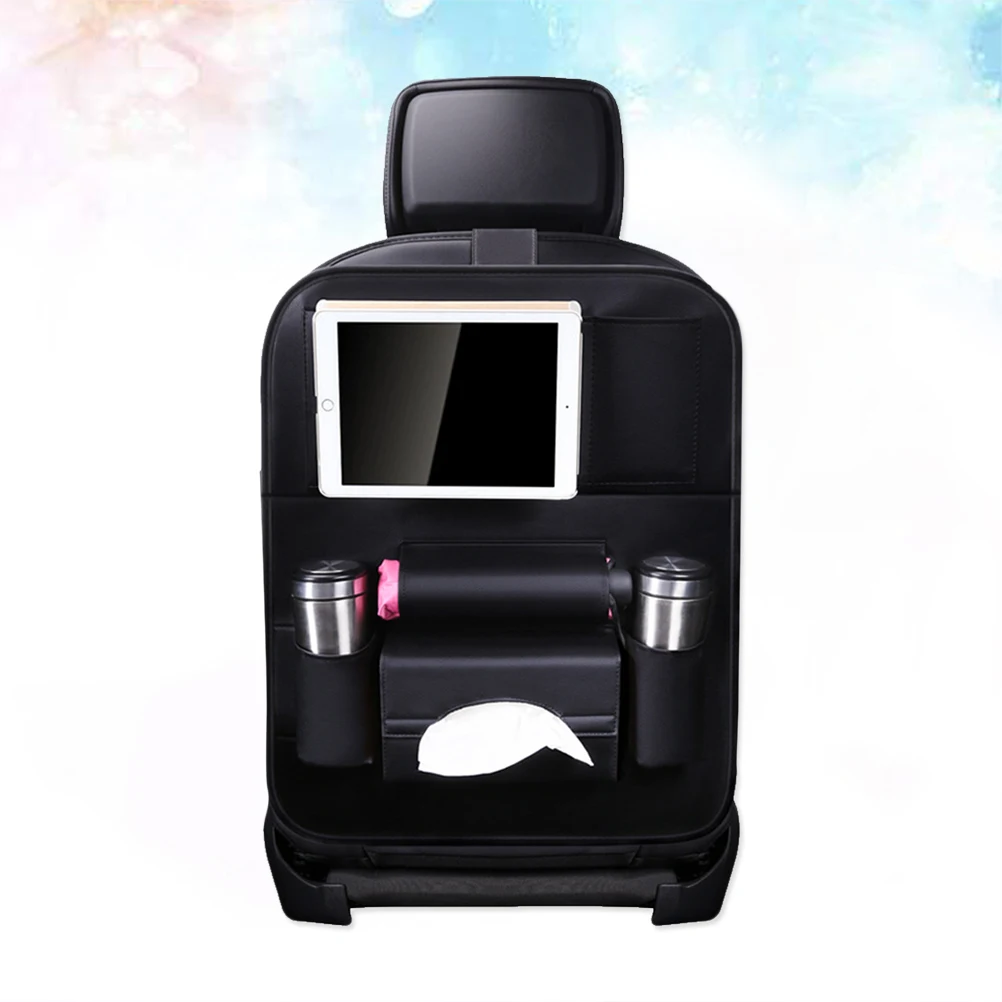 1 шт. многокарманная сумка для хранения на заднее сиденье из искусственной кожи