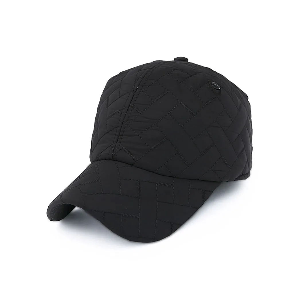 4 Colors Autumn Winter Baseball Cap Men Thick Warm Ear Protection Hats Solid Snapbak | Аксессуары для одежды