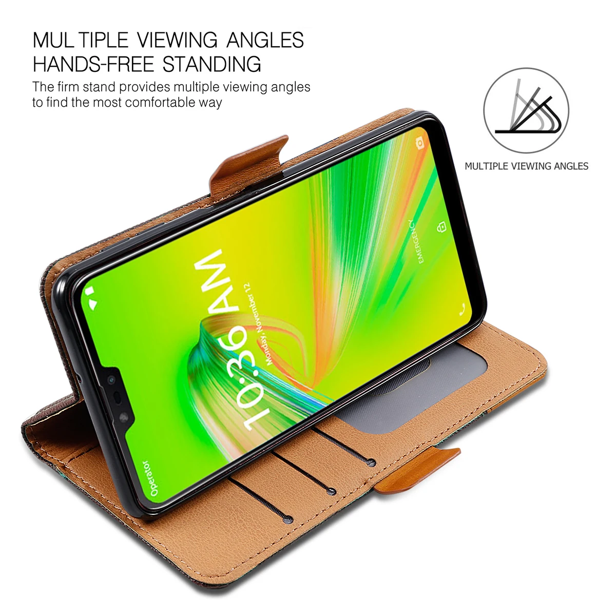 Для Asus Zenfone Max Plus M2 ZB634KL чехол с откидной подставкой из искусственной кожи кошелек