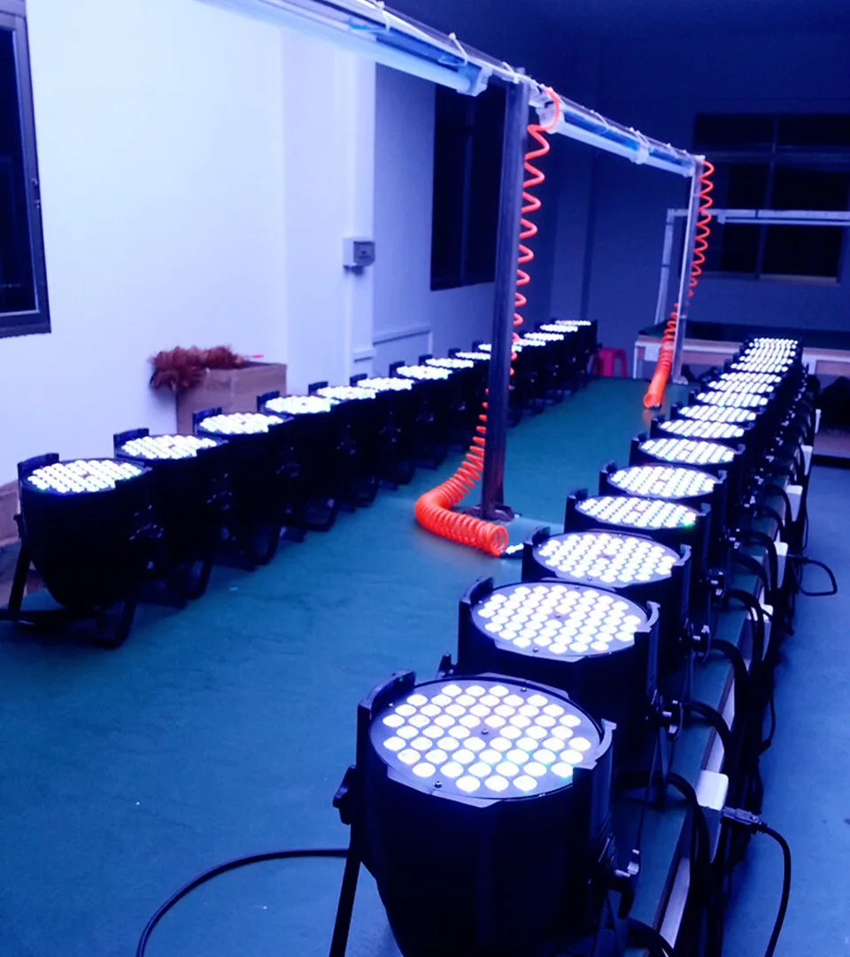 Светодиодный прожсветильник Тор par 54X9W RGB 3 в 1 DMX канал 512 с узором виде мельницы