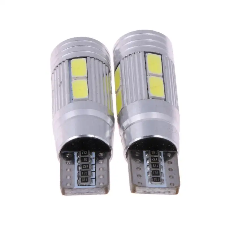 Автомобильный светодиодный светильник T10 5630 10 SMD W5W 2 шт. 12 В автомобильный
