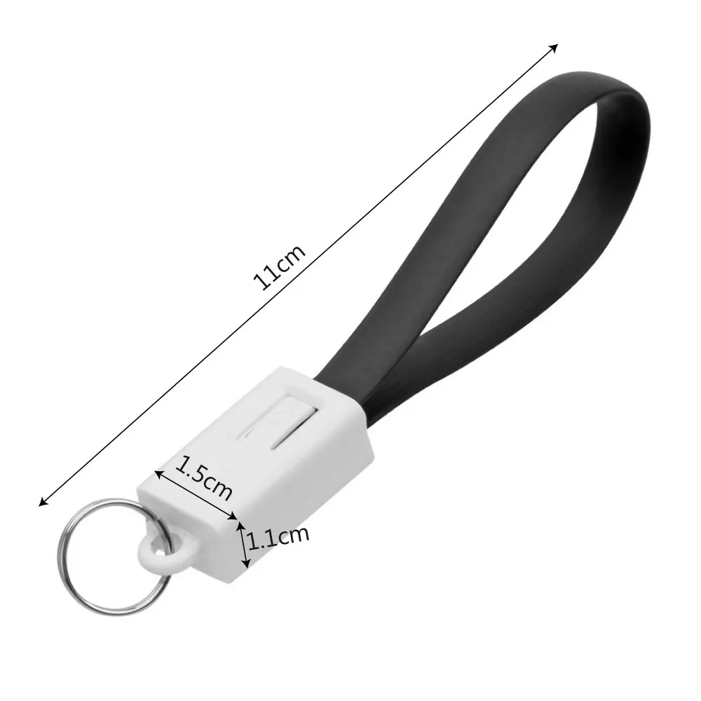 Автомобильный брелок для ключей с микро USB зарядным кабелем Android и iPhone
